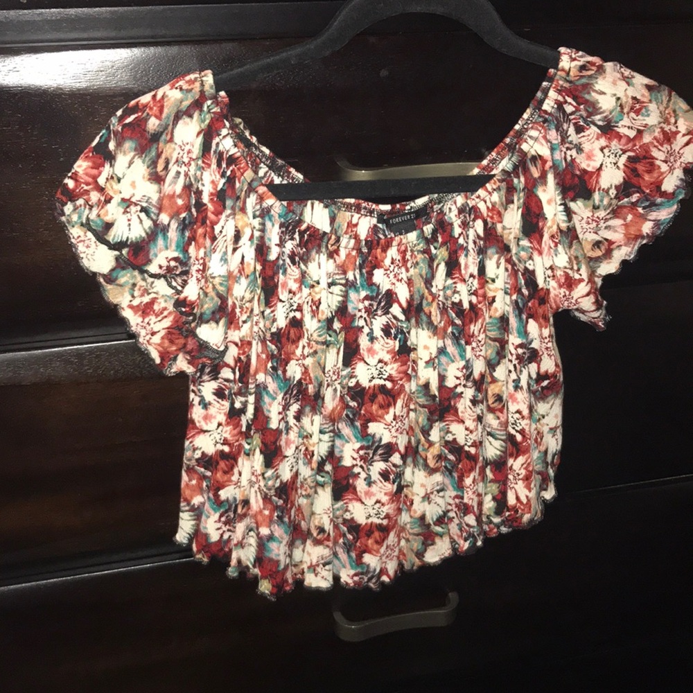 Forever 21 floral off the shoulder